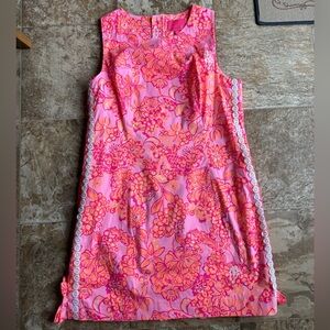 NWT Lilly Pulitzer Mila Stretch Shift Dress in Mandevilla Baby Days Bloom Sz 16